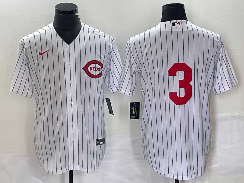 Men%27s Cincinnati Reds #3 Scooter Gennett White Field of Dreams Stitched Baseball Jersey->cincinnati reds->MLB Jersey